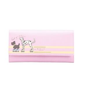 Radley Leather Matinee Wallet Sugar Pink 7.75 x 4in Large Flap Over One Size